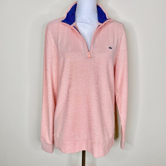 Vineyard Vines Other - Vineyard Vines Salmon Zip Up Popover Pima Cotton